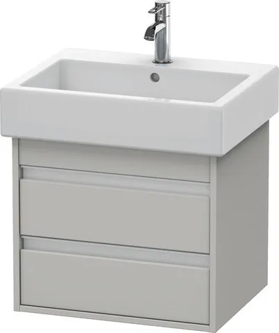 Duravit Waschtischunterschrank wandhängend „Ketho“ 55 × 48 × 44 cm Betongrau Matt Duravit Waschtischunterschrank wandhängend „Ketho“ 55 × 48 × 44 cm Betongrau Matt