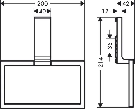 AXOR Universal Rectangular Handtuchring Chrom AXOR Universal Rectangular Handtuchring Chrom
