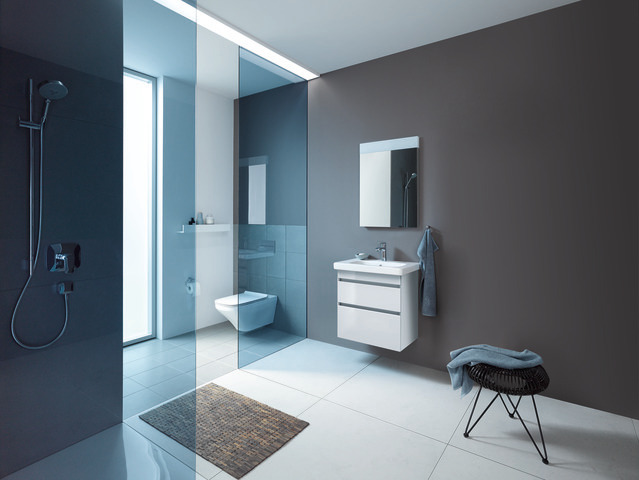 Wandwaschtisch „DuraStyle“, mit Überlauf, Hahnlochposition mittig  Wandwaschtisch „DuraStyle“, mit Überlauf, Hahnlochposition mittig