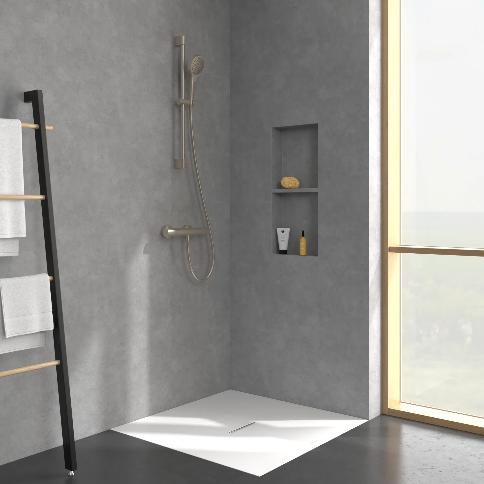 Villeroy & Boch Duschgarnitur „Verve Showers“ mit drei Strahlarten in chrom