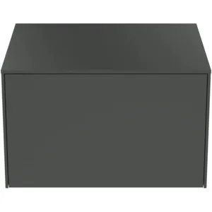 Ideal Standard Conca Waschtischunterschrank, Anthrazit matt, 1 Auszug, Push-Open mit Softclose-Einzug, 602x505x370 mm