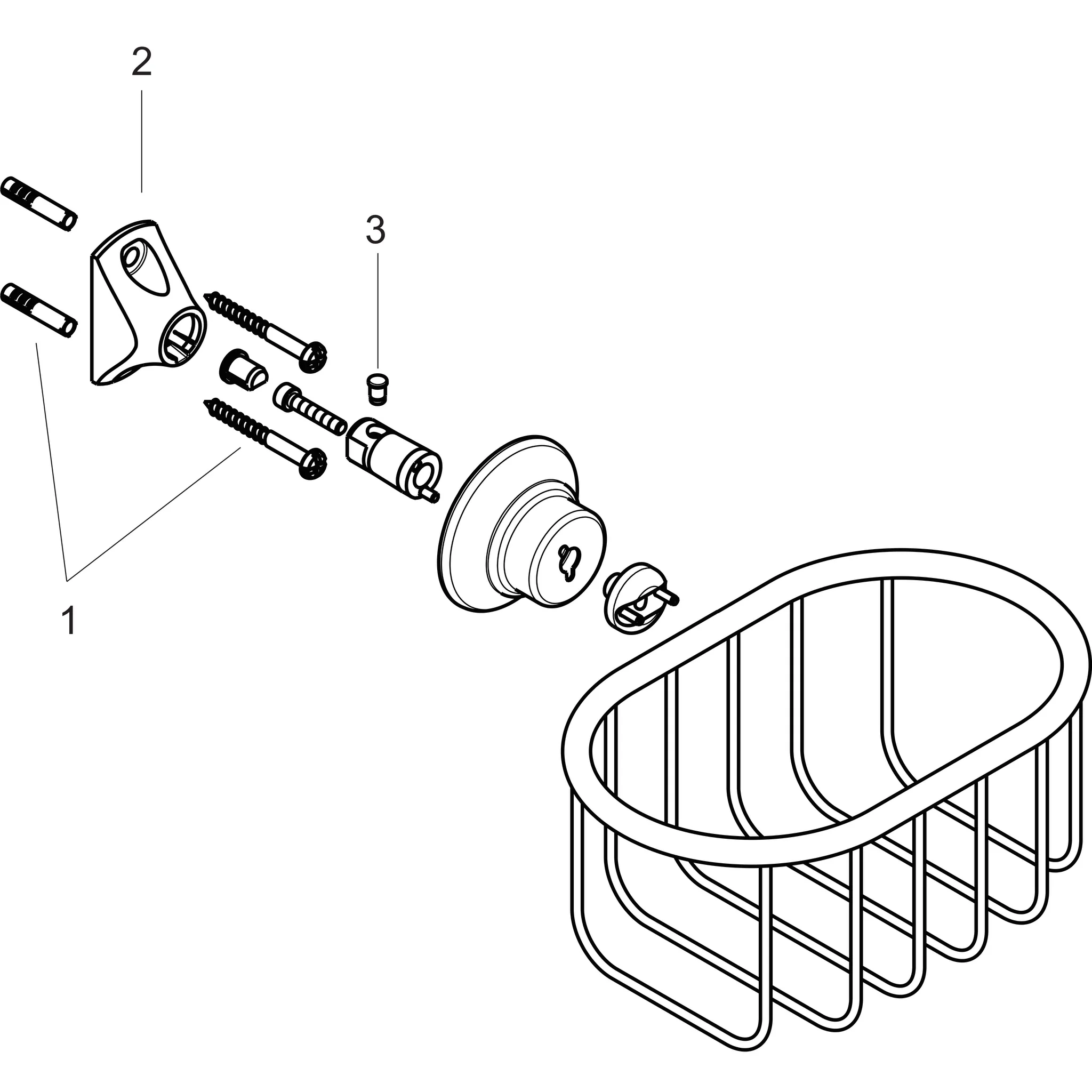 Seifenkorb Axor Montreux Wandversion chrom