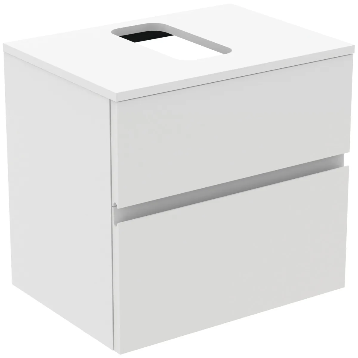 Ideal Standard Waschtischunterschrank Finesse, 602x440x558mm, 2 Auszüge, Weiß matt