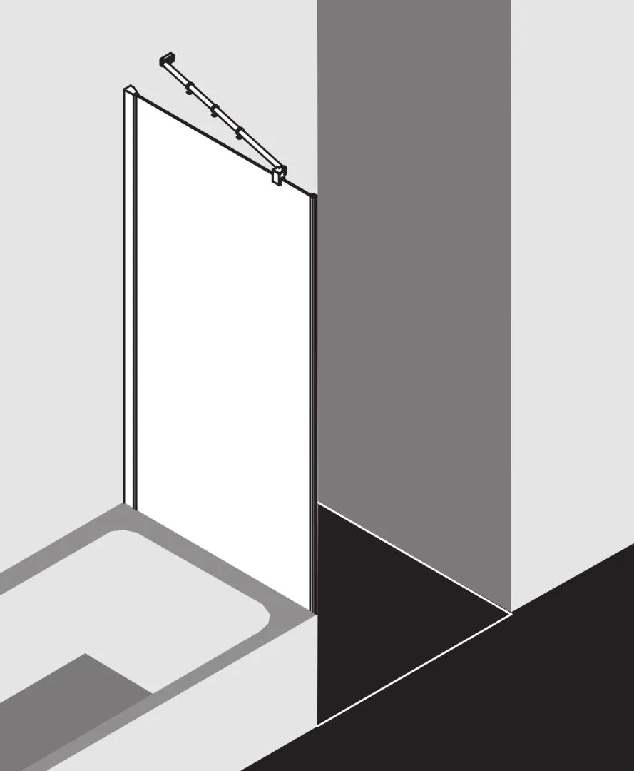 Kermi verkürzte Seitenwand für Ecke „FILIA XP“ Glas Klar, Profile Silber Hochglanz, BV: 725 - 750 mm WE: 735 - 760 mm H: 1600 mm Kermi verkürzte Seitenwand für Ecke „FILIA XP“ Glas Klar, Profile Silber Hochglanz, BV: 725 - 750 mm WE: 735 - 760 mm H: 1600 mm