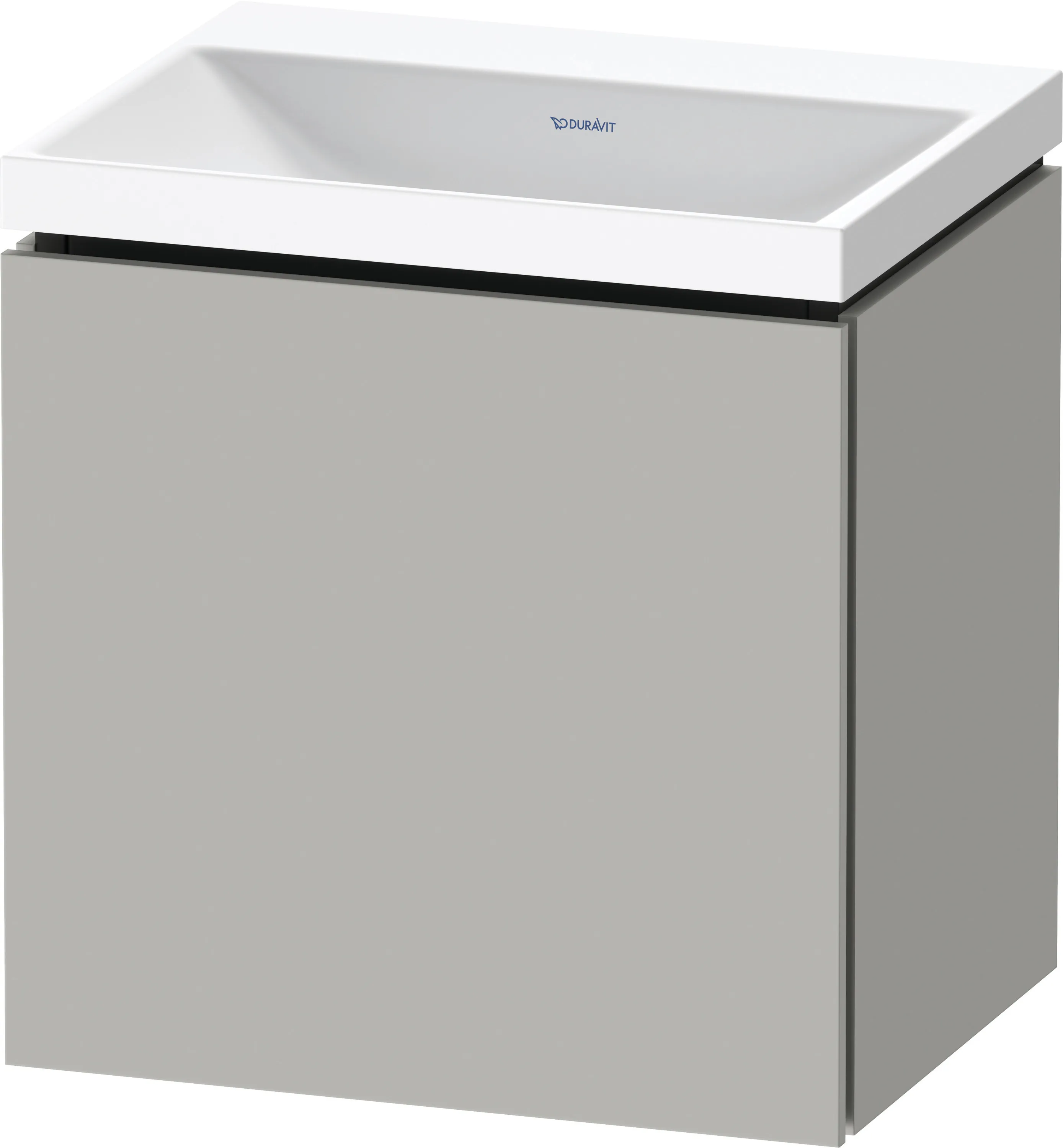 Duravit Möbelset c-shaped Set wandhängend wandhängend „L-Cube“ 45 × 48 × 35 cm in Betongrau Matt