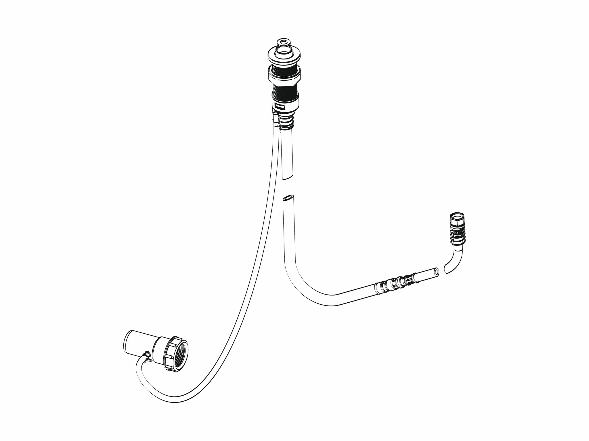 versenkbarer Brauseschlauch für Wannenrand-Montage 8880 Chromoptik versenkbarer Brauseschlauch für Wannenrand-Montage 8880 Chromoptik