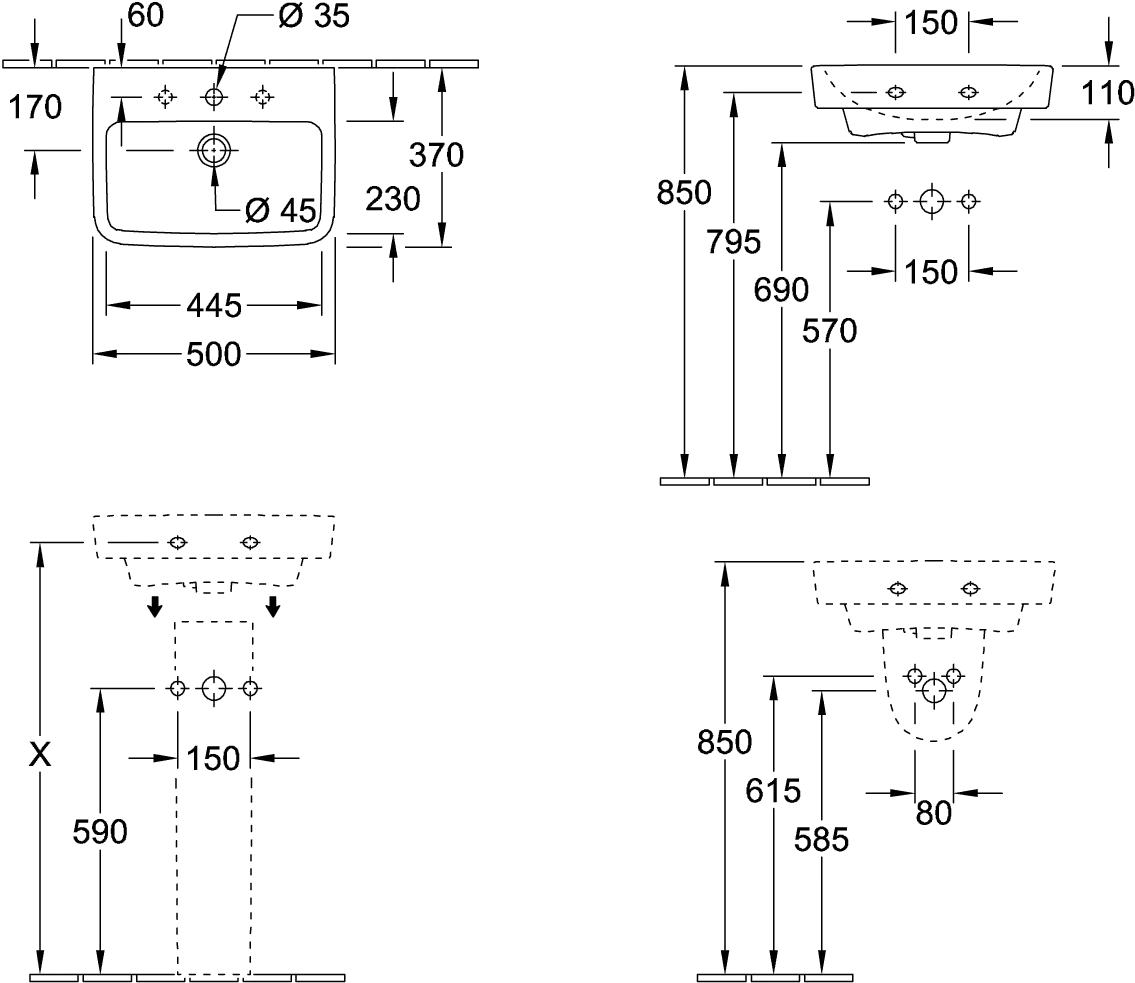 Ablaufhaube O.novo 526700, 210 x 230 x 270 mm, Weiß Alpin Ablaufhaube O.novo 526700, 210 x 230 x 270 mm, Weiß Alpin