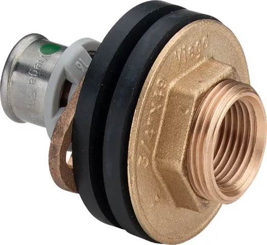 Viega „Sanfix P“ Fitting mit 2 Anschlüssen Viega „Sanfix P“ Fitting mit 2 Anschlüssen