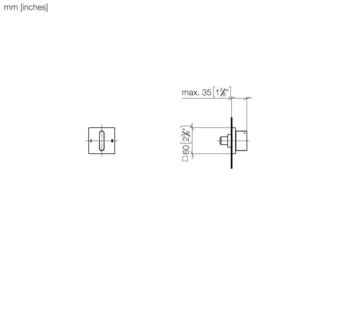 Dornbracht CL.1 UP-Zweiwege-Umstellung - Chrom Dornbracht CL.1 UP-Zweiwege-Umstellung - Chrom