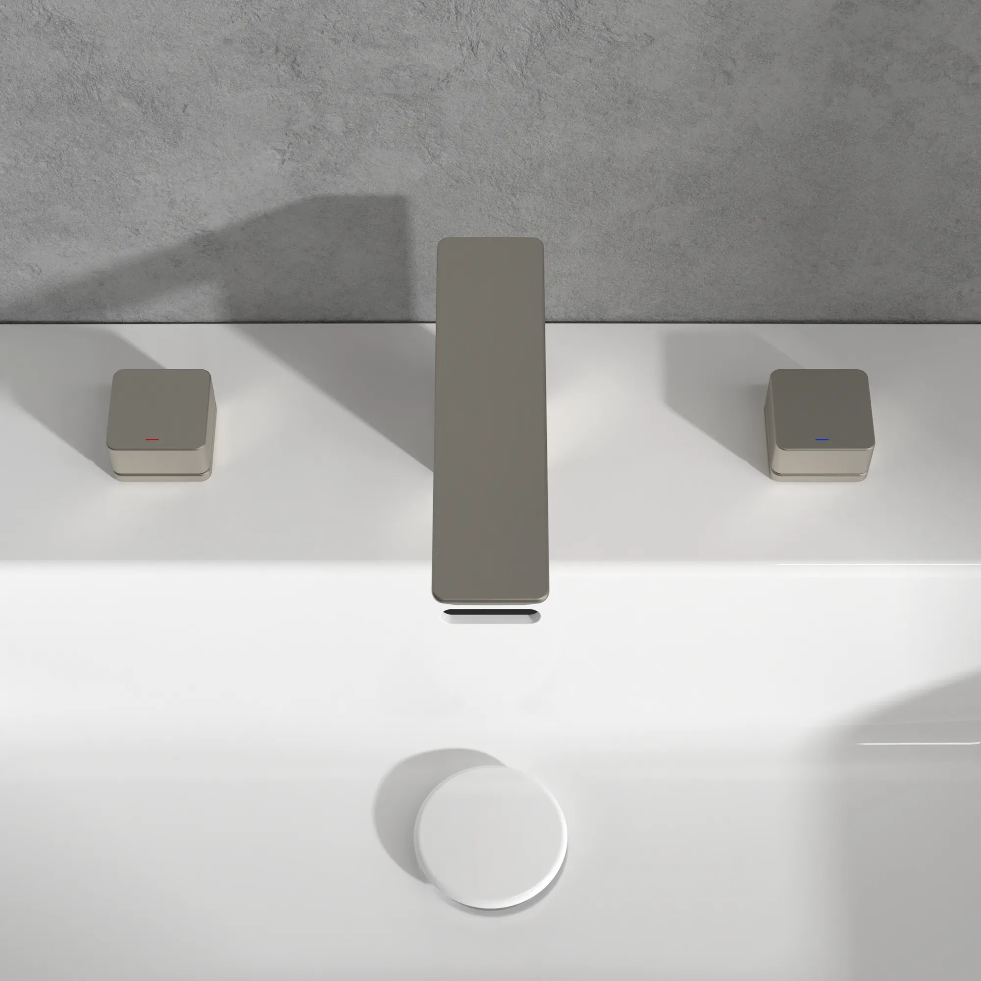 Einhand-Waschtischarmatur „Subway 3.0“ 17,8 cm Ausladung 134 mm in Brushed Nickel Matt Einhand-Waschtischarmatur „Subway 3.0“ 17,8 cm Ausladung 134 mm in Brushed Nickel Matt