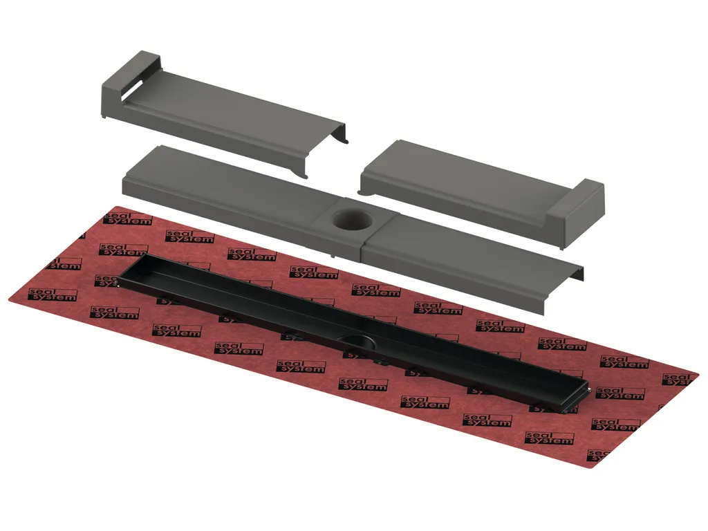 TECE Duschrinne „TECEdrainline Evo“ Modell 3006000010 0130 in Schwarz (matt) TECE Duschrinne „TECEdrainline Evo“ Modell 3006000010 0130 in Schwarz (matt)