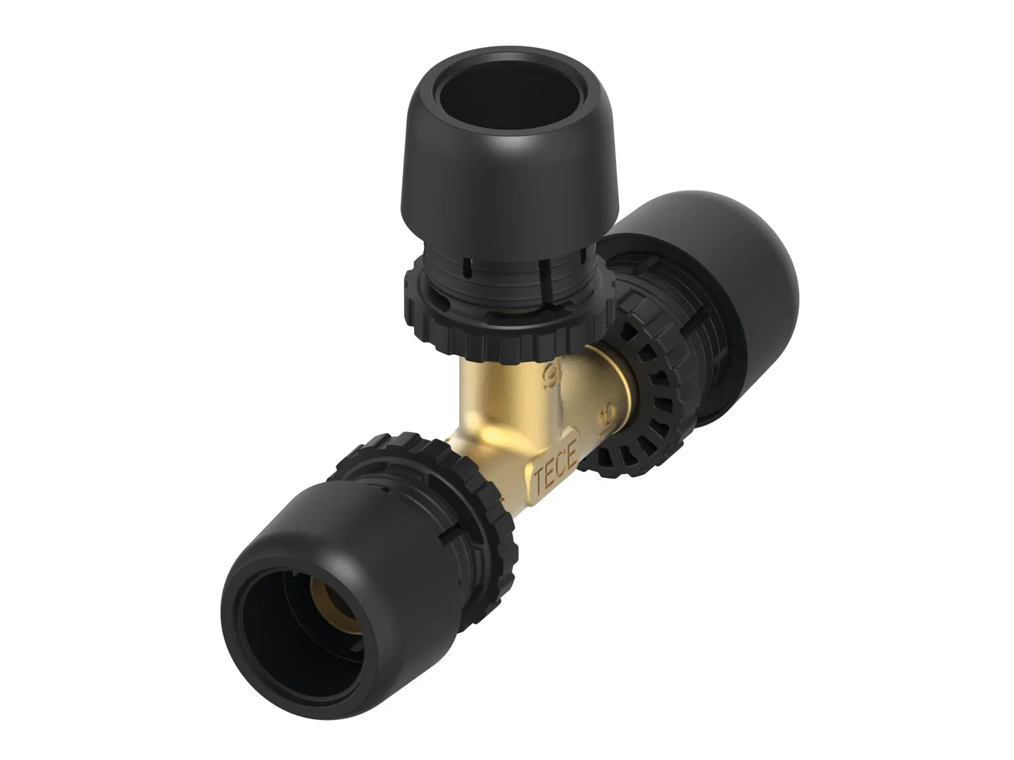 TECElogo-Ax T-Stück Dimension 16 × 16 × 16, Siliziumbronze TECElogo-Ax T-Stück Dimension 16 × 16 × 16, Siliziumbronze