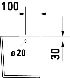Halbsäule Nohne 1 Weiß hgl. 280x175x290mm, wandhängend Halbsäule Nohne 1 Weiß hgl. 280x175x290mm, wandhängend