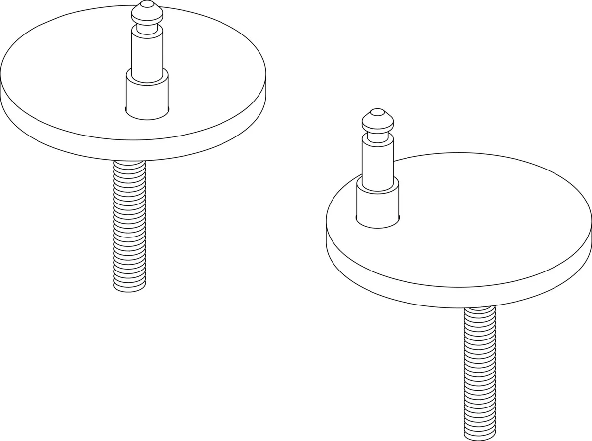 Ideal Standard Scharniersatz Dämpfer 18 mm Schwarz - Serienübergreifend
