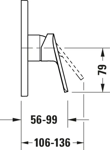 No.1 EH-BM UP, VB 1, RD, Cr, 170x170x86mm, ASA WA: Grundkörper