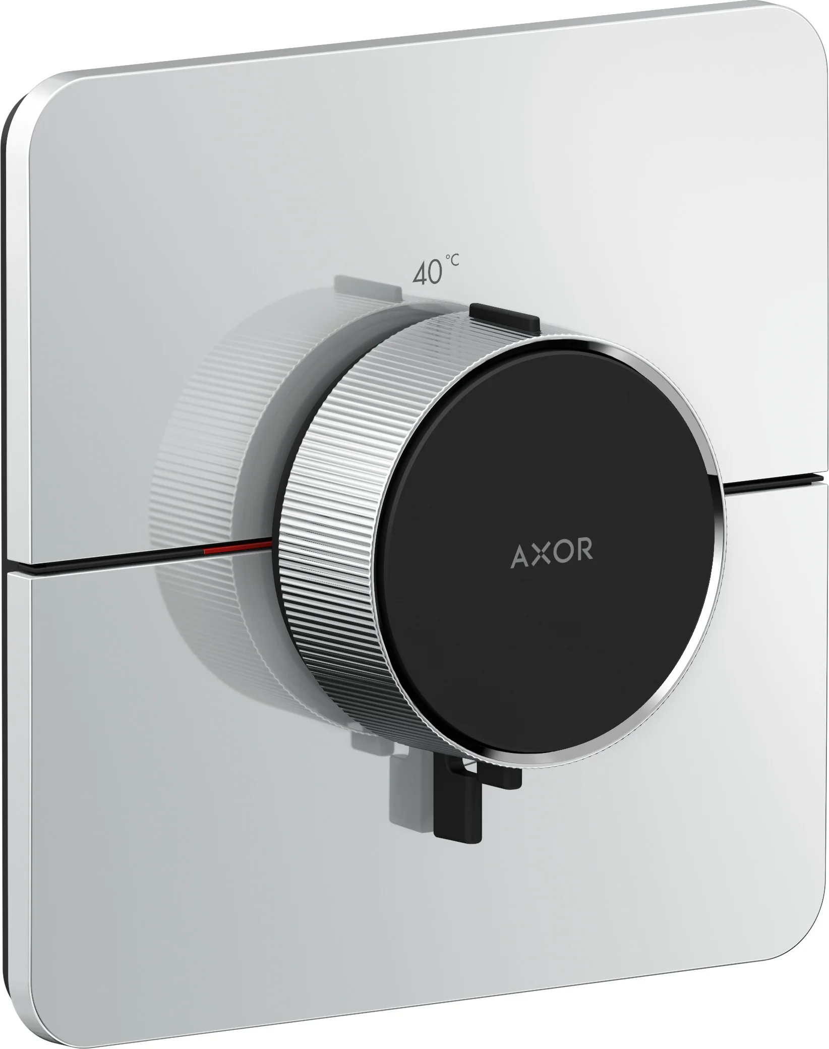 Hansgrohe AXOR ShowerSelect ID Thermostat HighFlow Unterputz, Chrom, flache Rosette, einfache Installation, max. Durchfluss 34,8 l/min