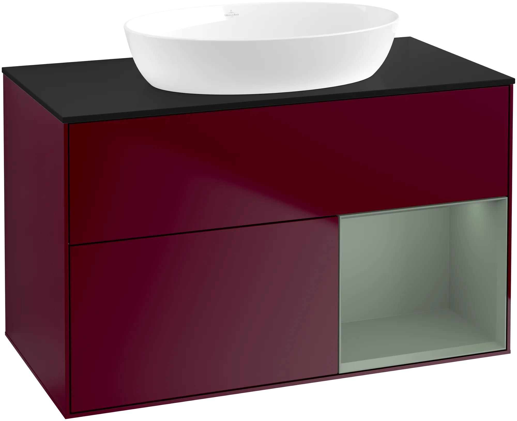 Villeroy & Boch Waschbeckenunterschrank Finion FA2, 1000 x 603 x 501 mm, mit Beleuchtung