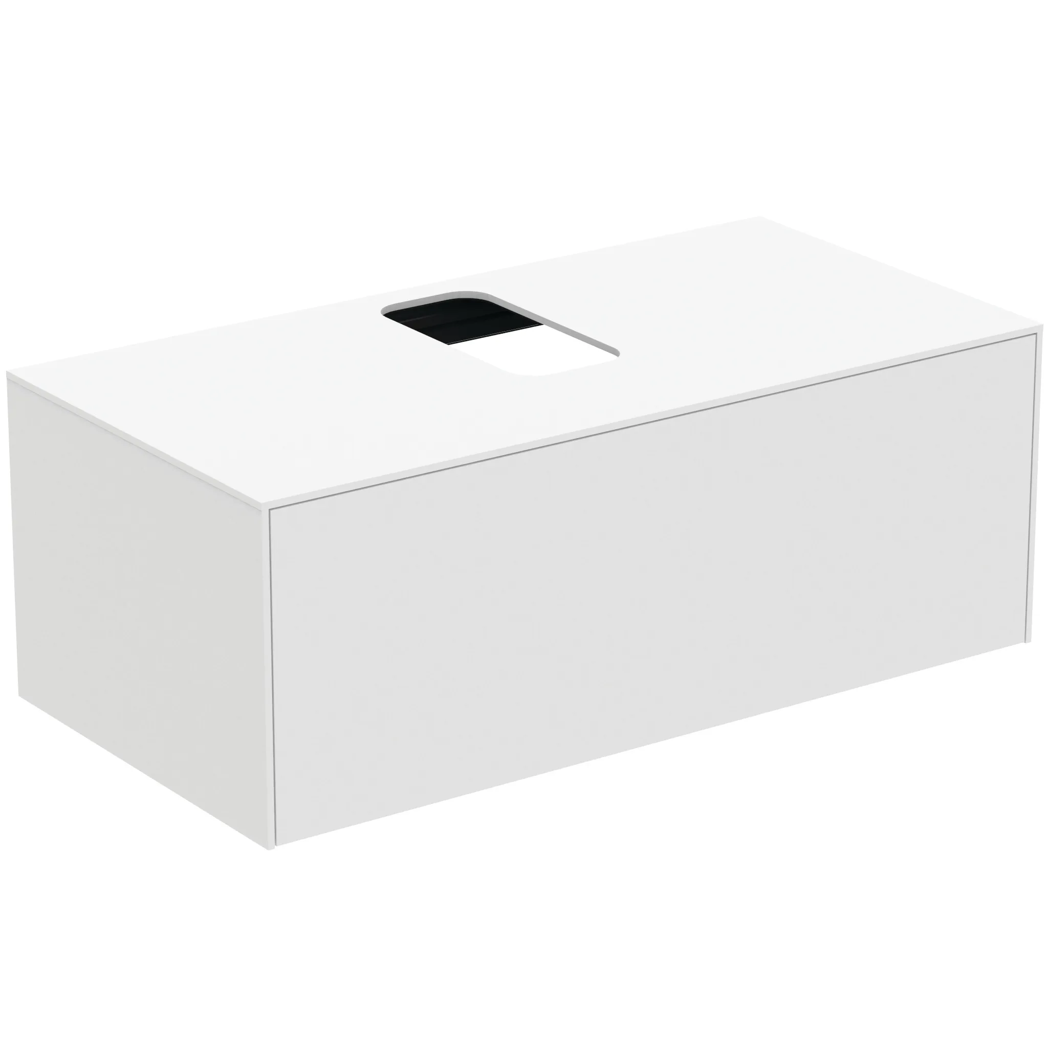 Ideal Standard Waschtischunterschrank „Conca“ 100,2 × 37 × 50,5 cm Weiß matt lackiert Ideal Standard Waschtischunterschrank „Conca“ 100,2 × 37 × 50,5 cm Weiß matt lackiert