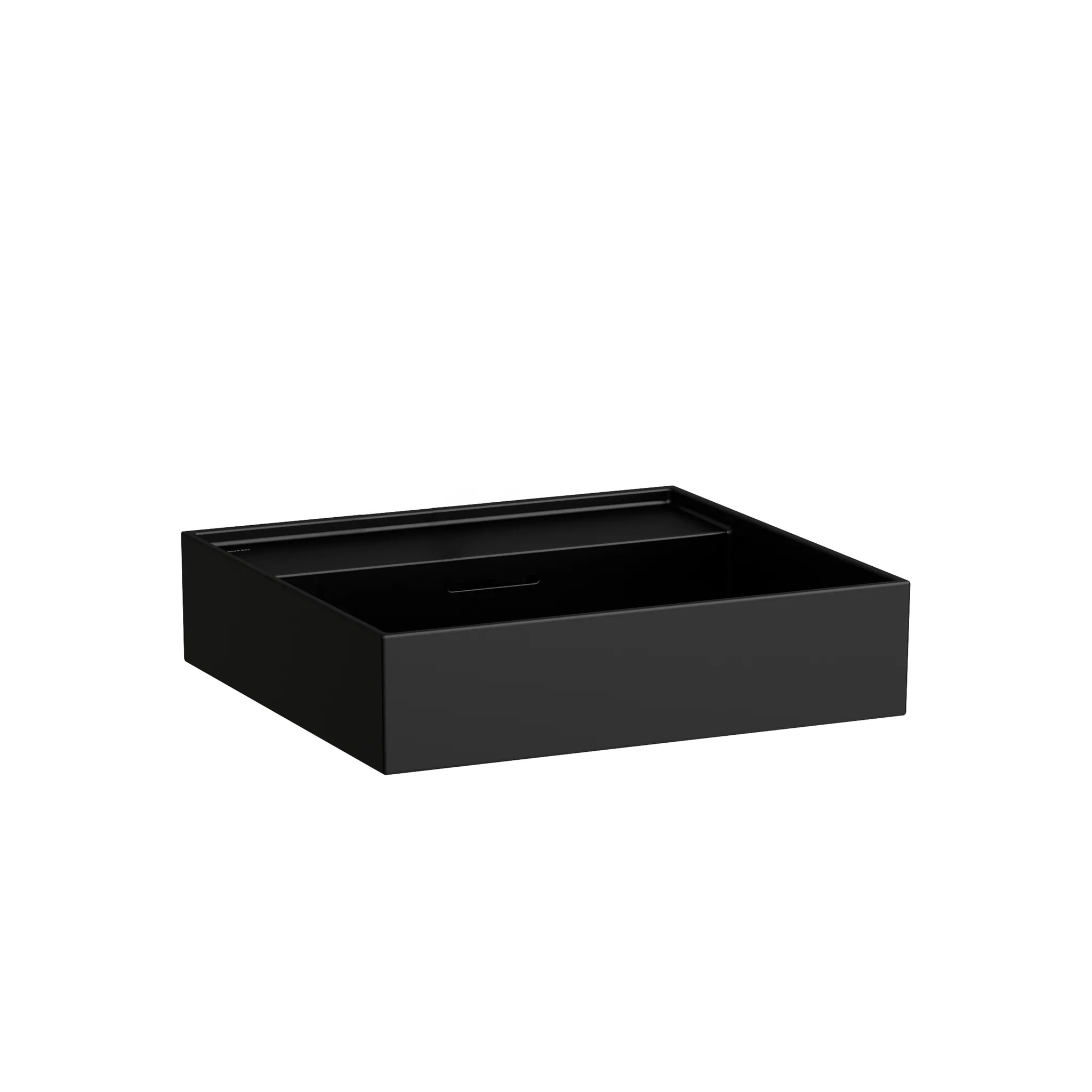 Laufen Waschtisch Kartell by Laufen, schwarz matt, 460 x 500 mm, Höhe 120 mm, mit Überlauf, unterbaufähig Laufen Waschtisch Kartell by Laufen, schwarz matt, 460 x 500 mm, Höhe 120 mm, mit Überlauf, unterbaufähig