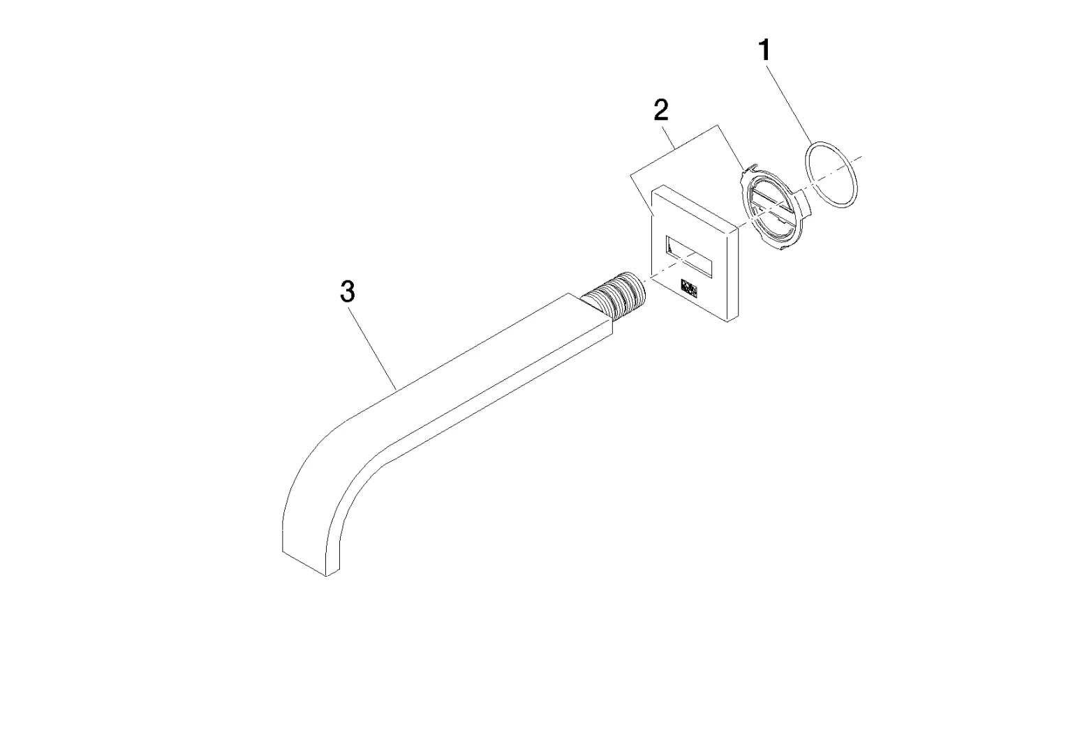 Dornbracht MEM Wannenauslauf für Wandmontage Chrom Dornbracht MEM Wannenauslauf für Wandmontage Chrom