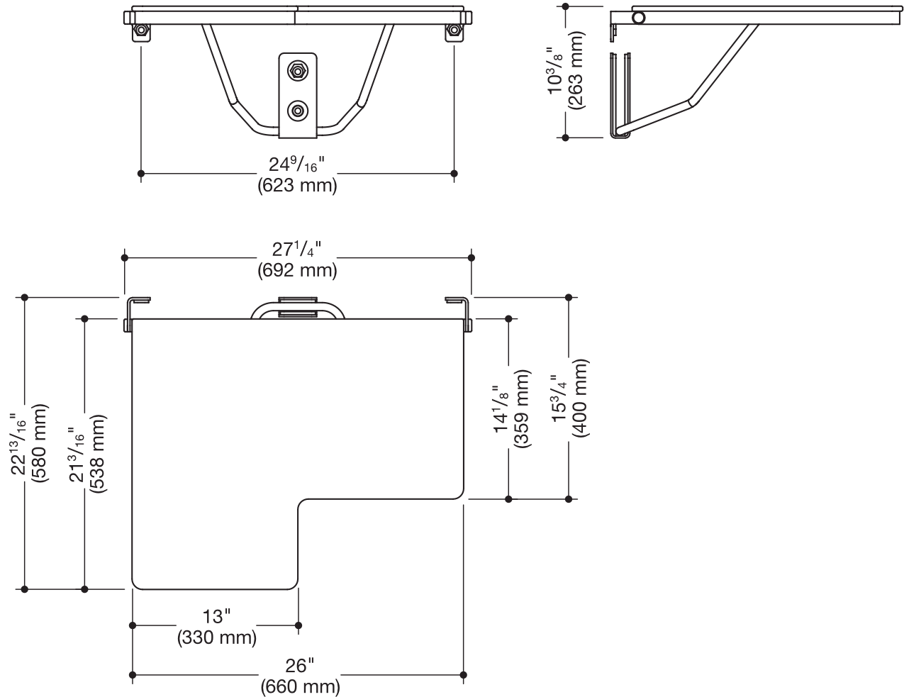 Duschklappsitz „System 900“