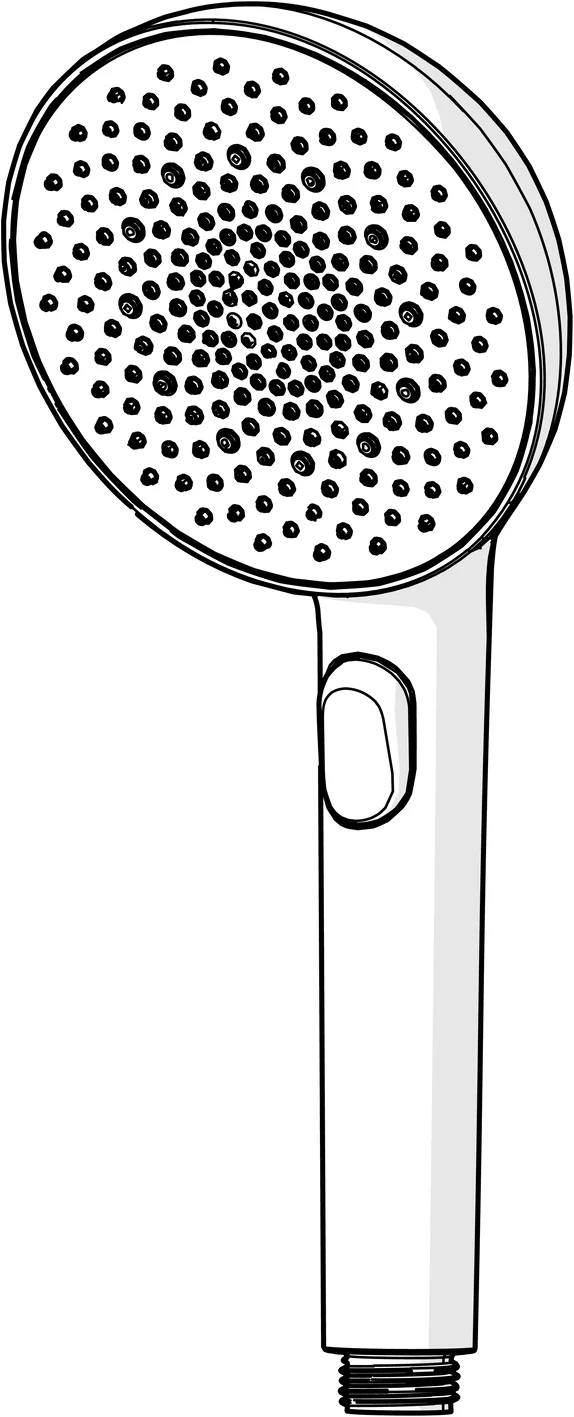 HansaAURELIA Handbrause HansaAURELIA 4733 3-strahlig d 110 mm Chrom HansaAURELIA Handbrause HansaAURELIA 4733 3-strahlig d 110 mm Chrom