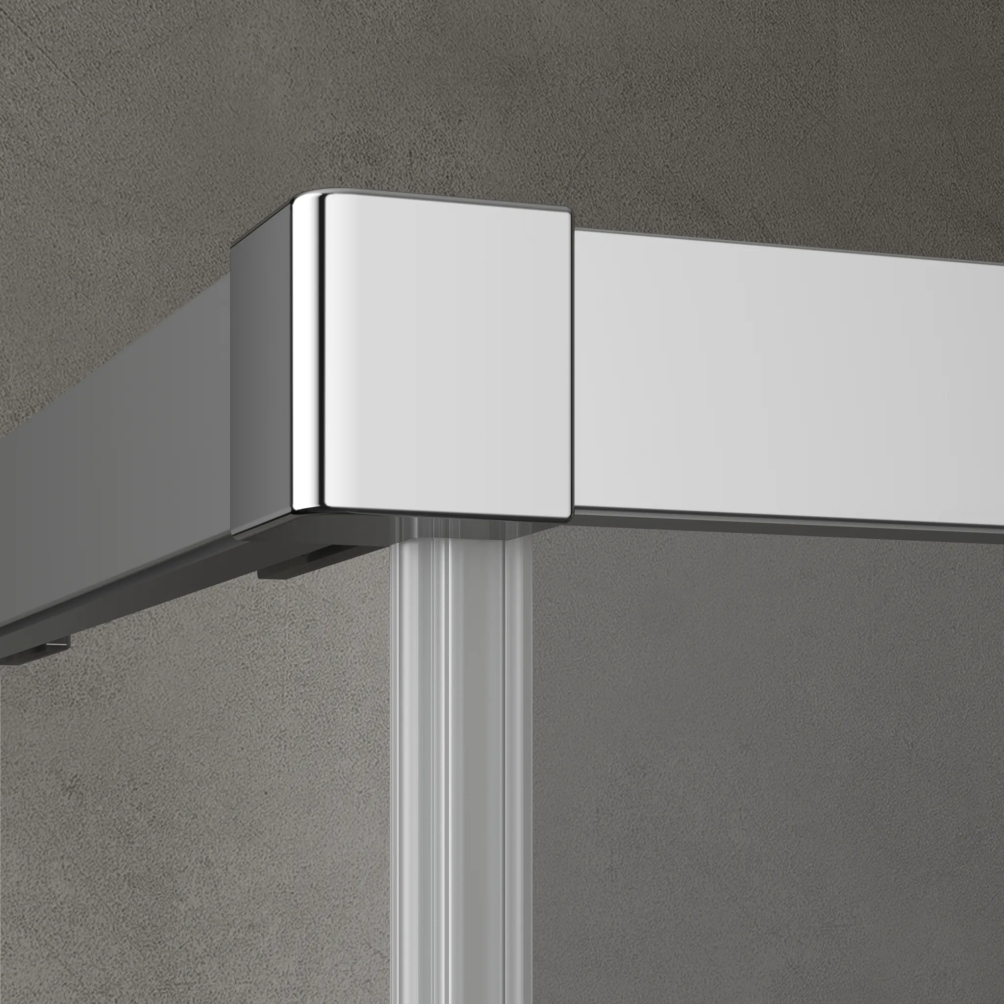 Kermi Duschtür Eckeinstieg 2-teilig (Gleittüren bodenfrei) Halbteil links „NICA“ Glas Klar, Profile Schwarz Soft (RAL 9005), BV: 795 - 820 mm GAK: 790 - 815 mm WE: 805 - 830 mm H: 2000 mm