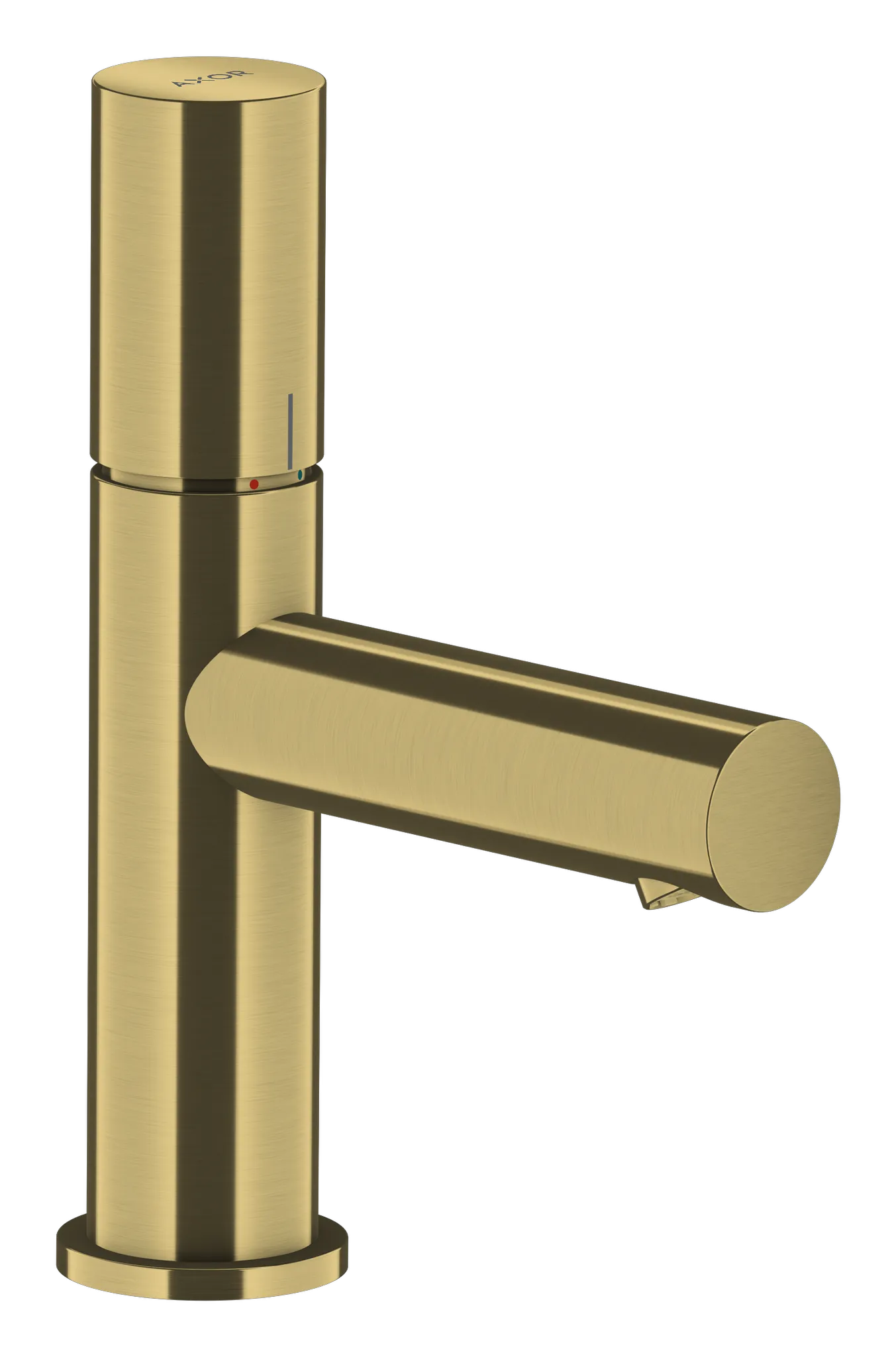 Hansgrohe AXOR Uno Einhebel-Waschtischmischer 80 mit Zerogriff, Brushed Gold Optic