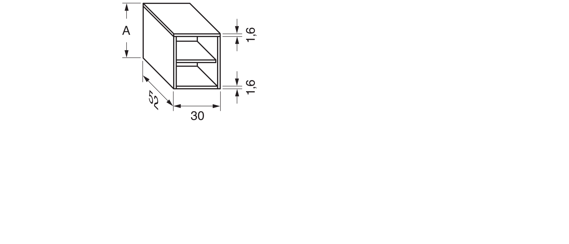 repaBAD Regal „Cube 52“ 300 × 350 × 520 mm in Weiß Glanz repaBAD Regal „Cube 52“ 300 × 350 × 520 mm in Weiß Glanz
