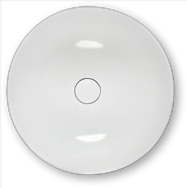 repaBAD Aufsatzwaschtisch „Seed“ ⌀ 450 mm in Schwarz Matt