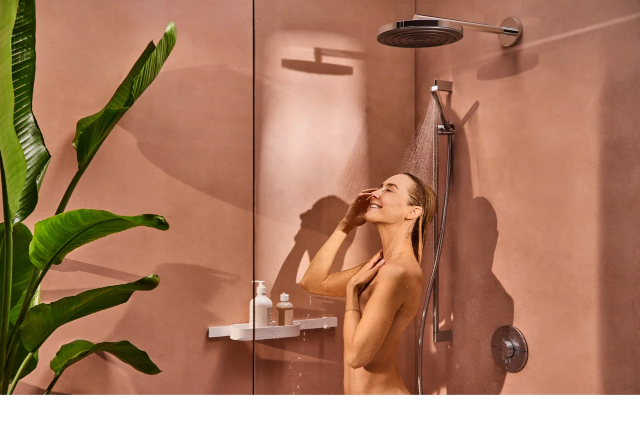 Hansgrohe Pulsify S Stabhandbrause 100 1jet EcoSmart+ Chrom, 98 x 24 mm, PowderRain Strahlart, QuickClean, max. Durchfluss 5,4 l/min ab 3 bar