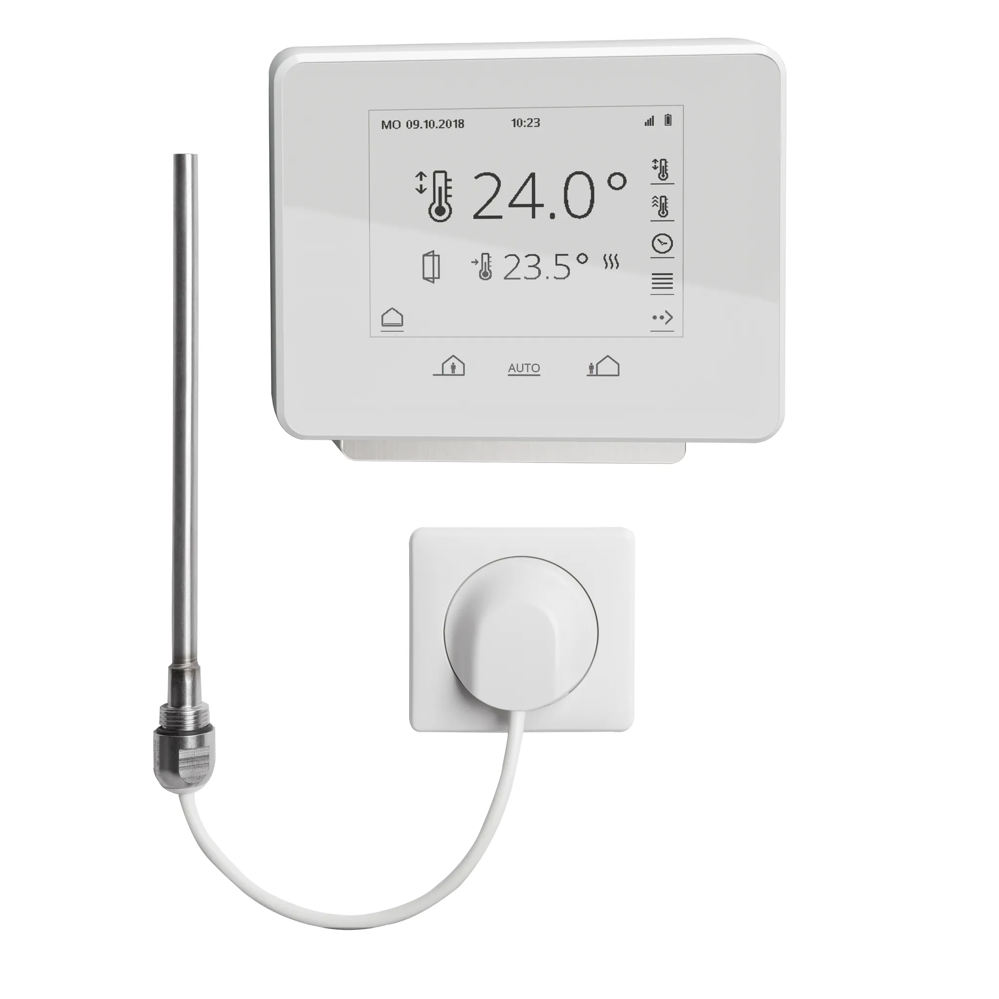 Kermi Elektro-Set inkl. Regler Funk-Comfort und Heizstab „WRX“, 800 W in weiß / weiß / Kermi Elektro-Set inkl. Regler Funk-Comfort und Heizstab „WRX“, 800 W in weiß / weiß /