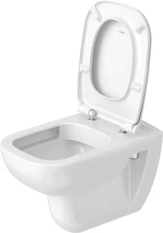 Duravit Wand-Tiefspül-WC inkl. WC-Sitz „D-Code“ 35,9 × 54,5 × 41 cm, Befestigung sichtbar Duravit Wand-Tiefspül-WC inkl. WC-Sitz „D-Code“ 35,9 × 54,5 × 41 cm, Befestigung sichtbar