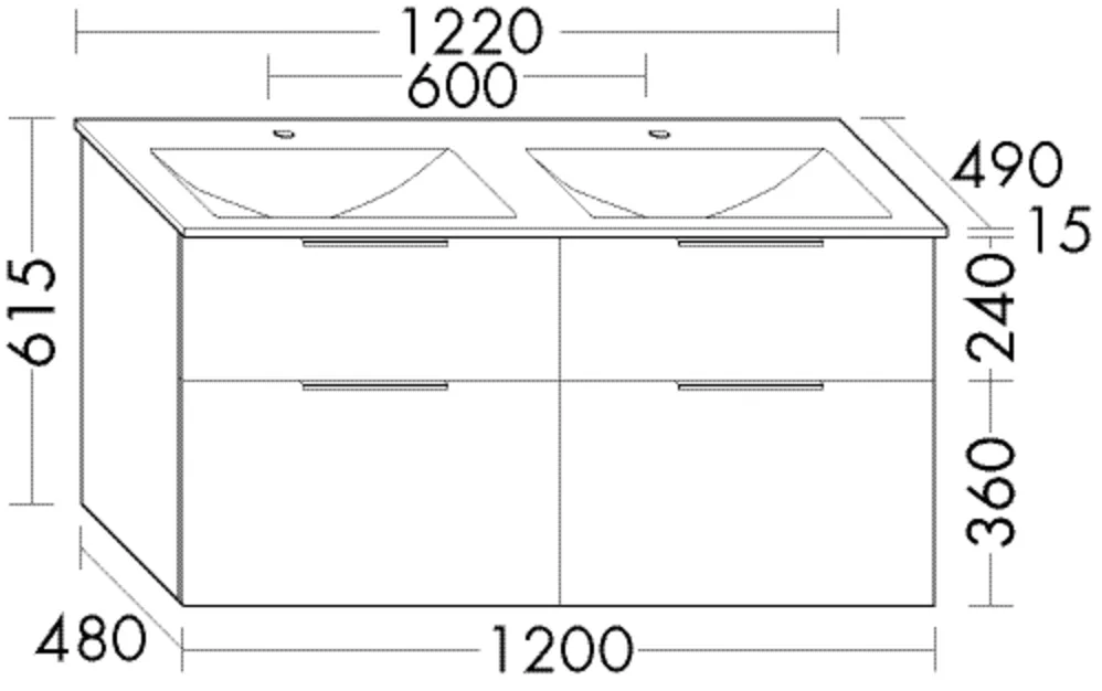 burgbad Badmöbelset Glas-Waschtisch inkl. Waschtischunterschrank „Eqio“ 122 × 61,5 × 49 cm Stangengriff, Chrom (140 / 397 mm), in Eiche Dekor Caramel burgbad Badmöbelset Glas-Waschtisch inkl. Waschtischunterschrank „Eqio“ 122 × 61,5 × 49 cm Stangengriff, Chrom (140 / 397 mm), in Eiche Dekor Caramel