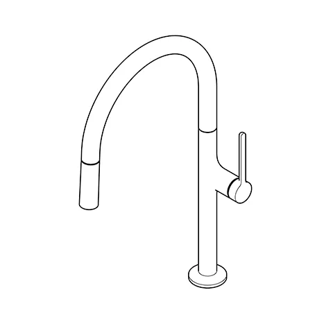 Kludi-REEF Spültisch-Einhandmischer herausz. Geschirrbrause Tiefmattschwarz Kludi-REEF Spültisch-Einhandmischer herausz. Geschirrbrause Tiefmattschwarz