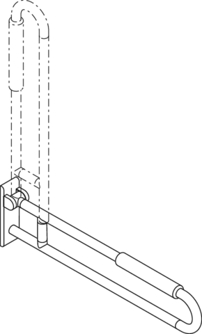 HEWI Stützklappgriff „Serie 801“ HEWI Stützklappgriff „Serie 801“
