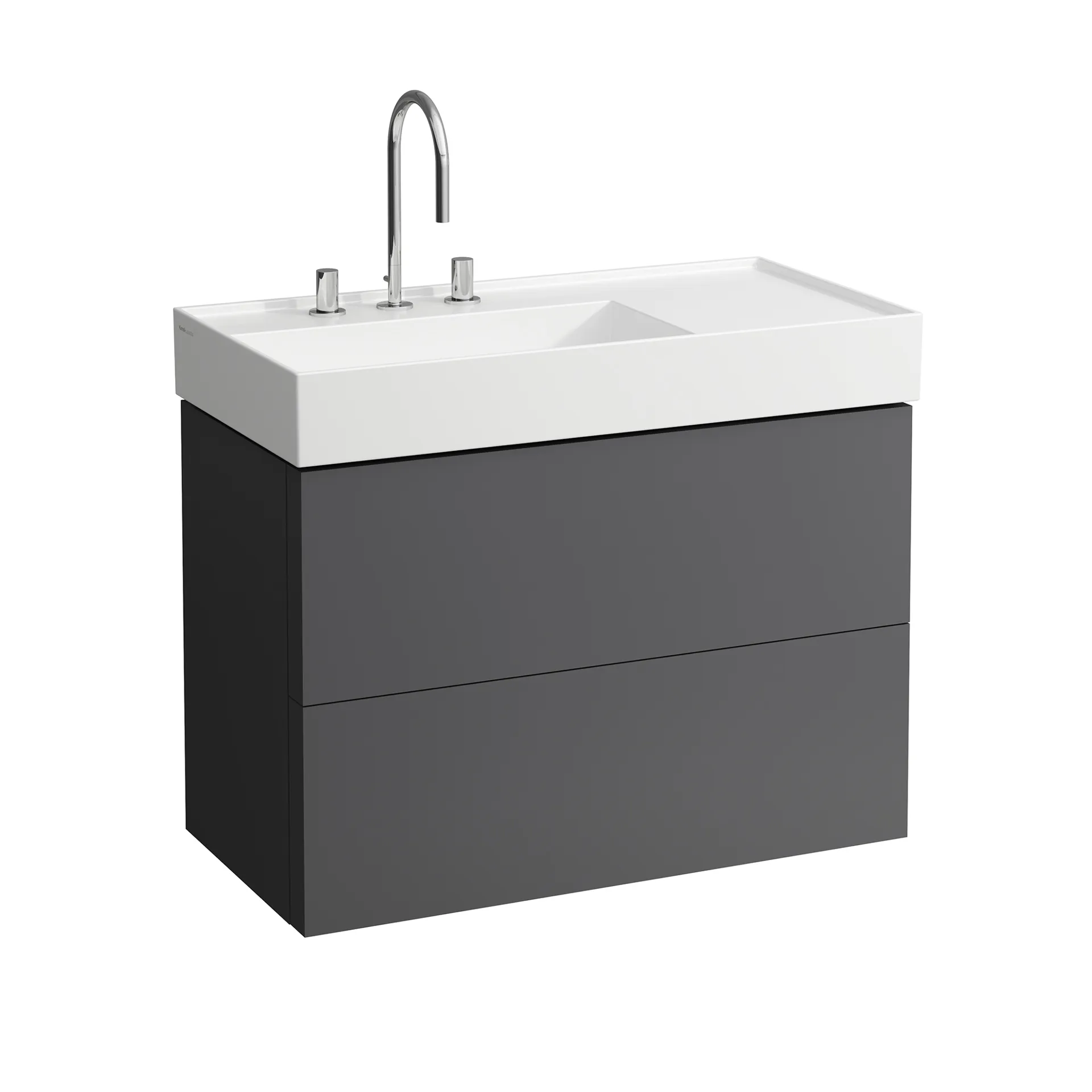 Laufen Waschtischunterbau „Kartell“ 450 × 600 × 880 mm Schiefergrau