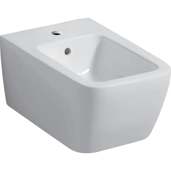 Wand-Bidet „iCon Square“, mit Überlauf, Befestigung verdeckt 35 × 26 × 54 cm