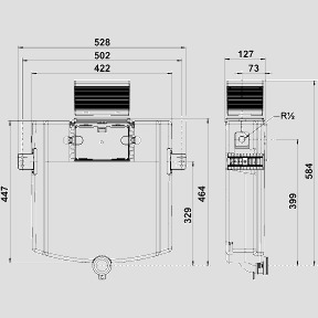 SANIT Unterputz Spülkasten FronTop CC-122 Bauhöhe 820