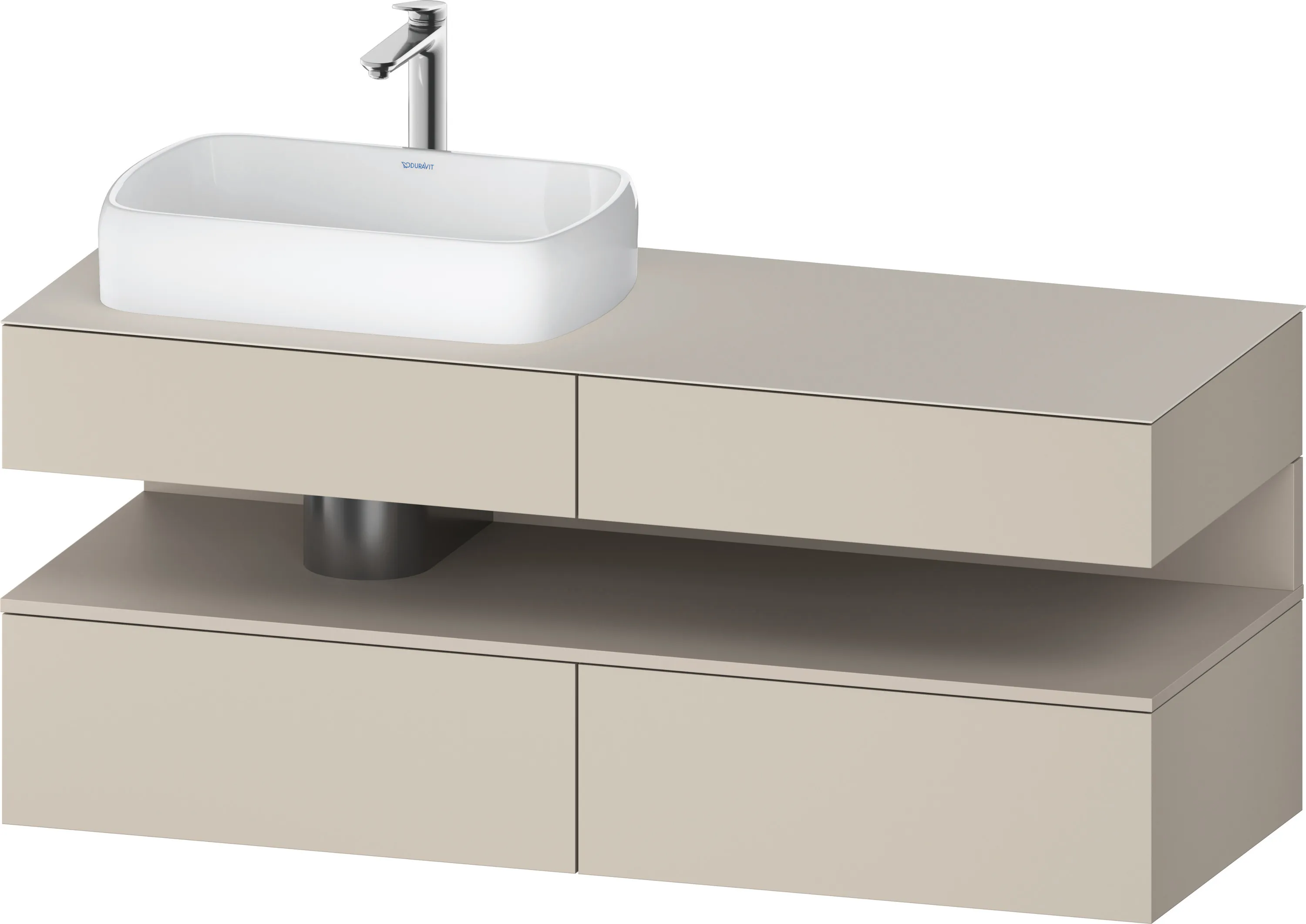 Duravit Waschtischunterschrank wandhängend „Qatego“ 140 × 60 × 55 cm