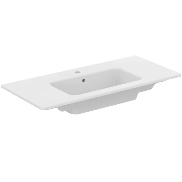 Möbelpaket Eurovit+ mit Waschtisch 101cm Weiß und Unterschrank 100cm 2 Auszüge Hochglanz grau lackiert Möbelpaket Eurovit+ mit Waschtisch 101cm Weiß und Unterschrank 100cm 2 Auszüge Hochglanz grau lackiert