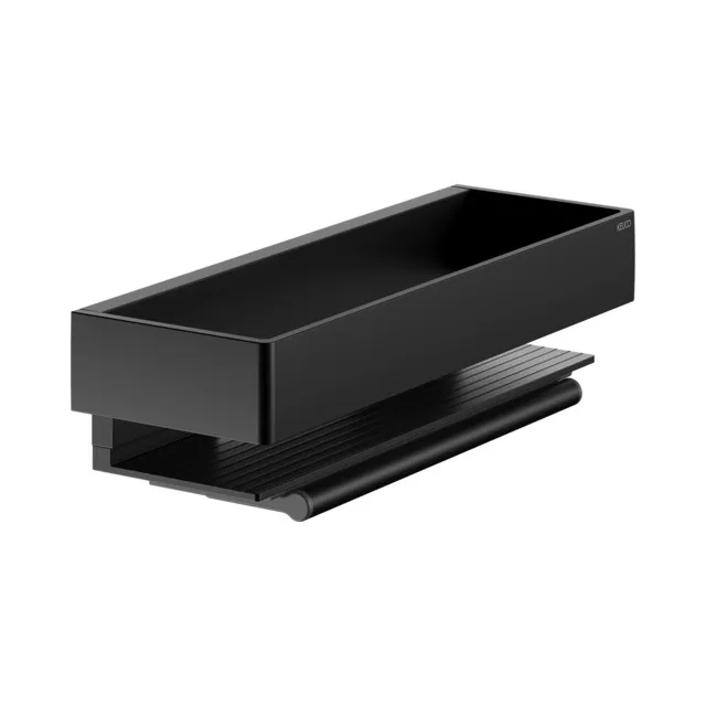 KEUCO EDITION 11 Duschablage mit Glasabzieher schwarz matt KEUCO EDITION 11 Duschablage mit Glasabzieher schwarz matt