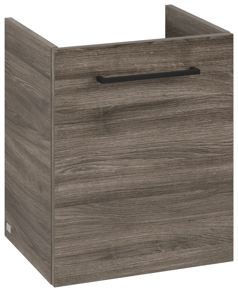 Villeroy & Boch Waschbeckenunterschrank Avento, Eckig Stone Oak, 426x514x350mm, 1 Tür, SoftClosing, Wandmontage