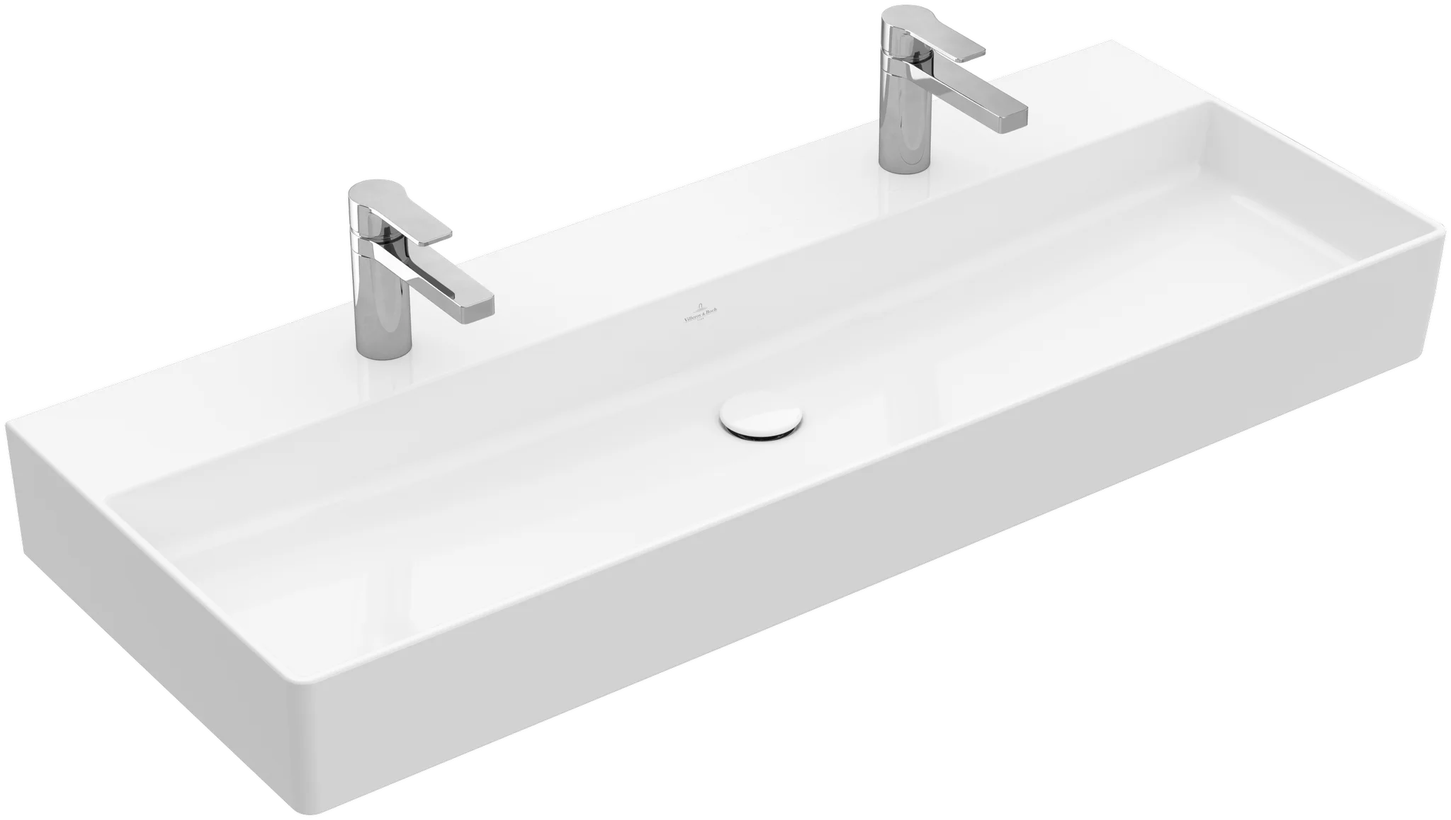 Villeroy & Boch Memento 2.0 Waschbecken TitanCeram 1200x470mm Rechteck 2HL. Weiß Alpin Villeroy & Boch Memento 2.0 Waschbecken TitanCeram 1200x470mm Rechteck 2HL. Weiß Alpin