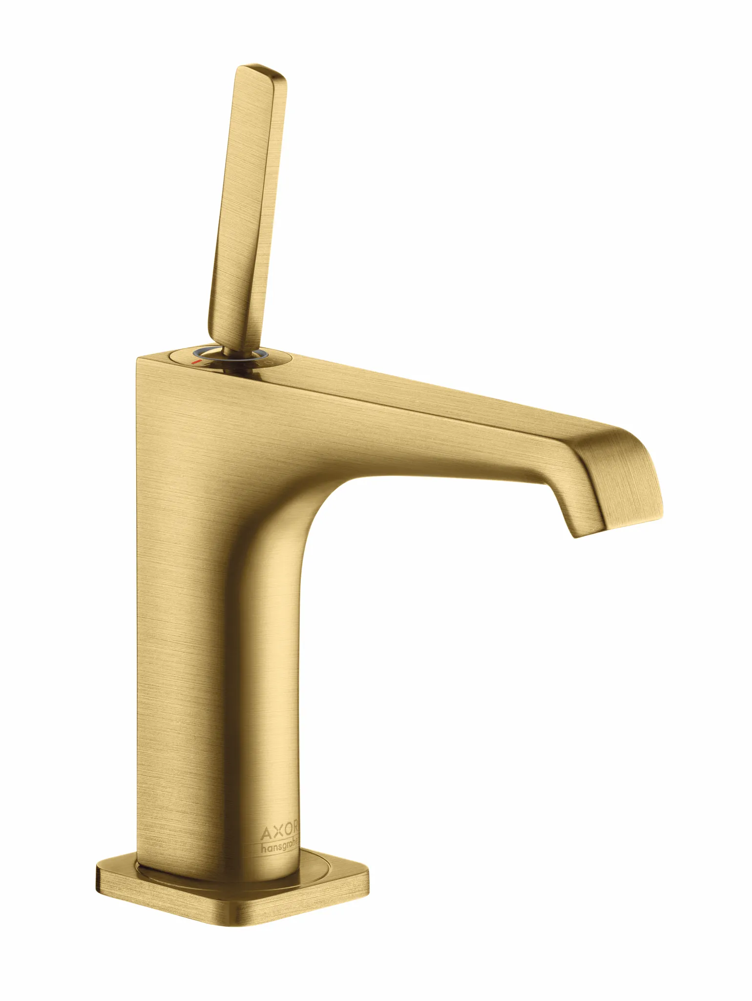 Hansgrohe AXOR Citterio E Einhebel-Waschtischmischer 130 mit Pingriff und Zugstangen-Ablaufgarnitur Brushed Gold Optic