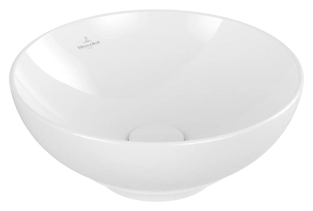 Villeroy & Boch Loop & Friends Aufsatzwaschbecken 380x380mm Rund Weiß Alpin TitanCeram Villeroy & Boch Loop & Friends Aufsatzwaschbecken 380x380mm Rund Weiß Alpin TitanCeram