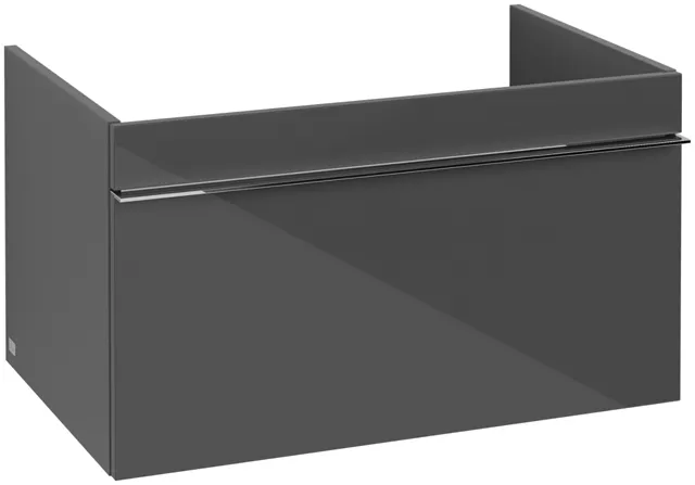 Villeroy & Boch Waschtischunterschrank „Venticello“ für Schrankwaschtisch 75,3 × 42 × 50,2 × 50,2 cm Glossy Grey, mittig