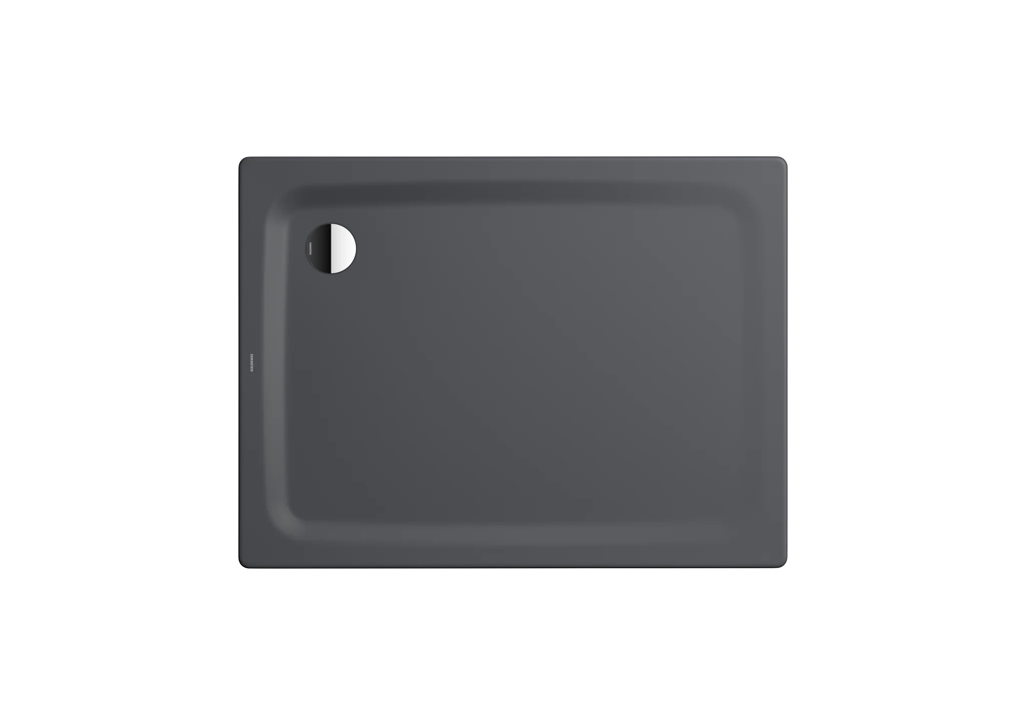 Kaldewei rechteck Duschwanne „Superplan Classic“ 90 × 80 cm ohne Oberflächenbeschichtung, mit Antislip Secure Plus, in cool grey 80