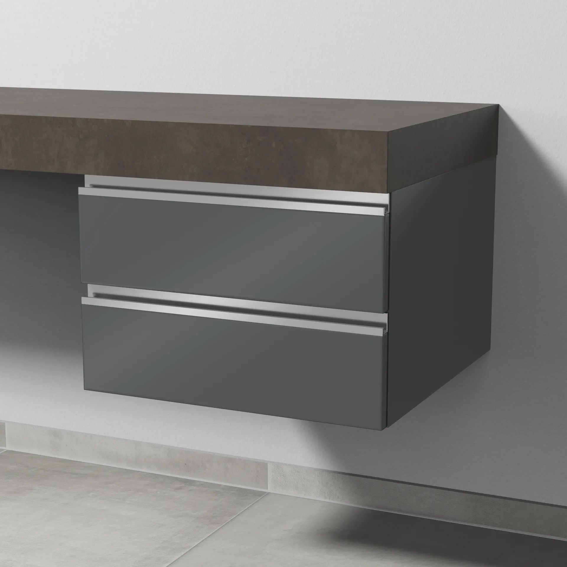 Sanipa Unterschrank „2morrow“ 500 × 340 × 520 mm in Anthrazit (glanz) Sanipa Unterschrank „2morrow“ 500 × 340 × 520 mm in Anthrazit (glanz)