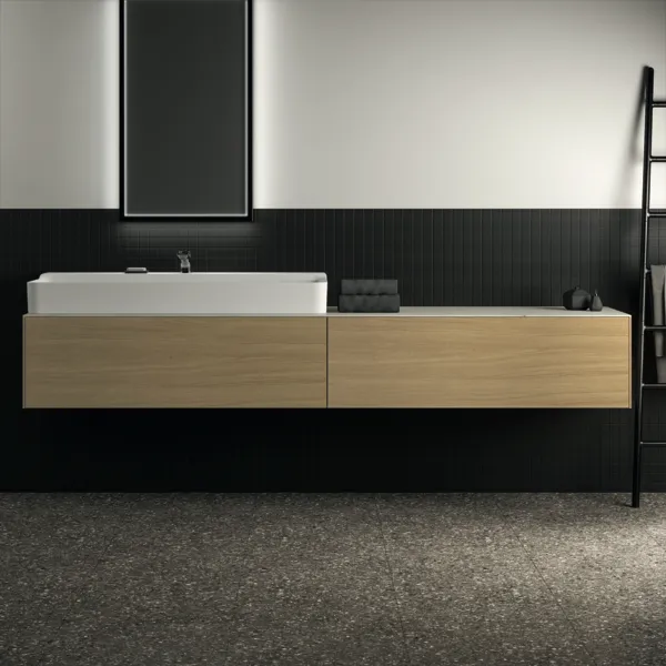 Ideal Standard Waschtischunterschrank „Conca“ 238,5 × 36 × 50,5 cm Eiche hell Furnier